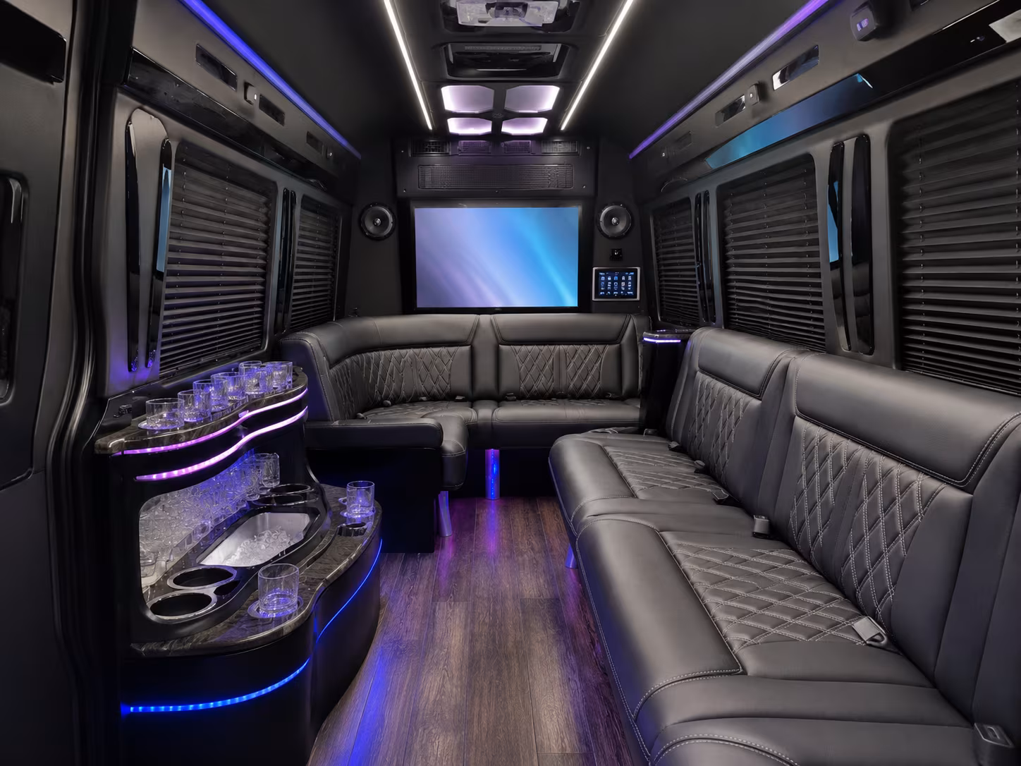 newport news wedding transportation onboard seating