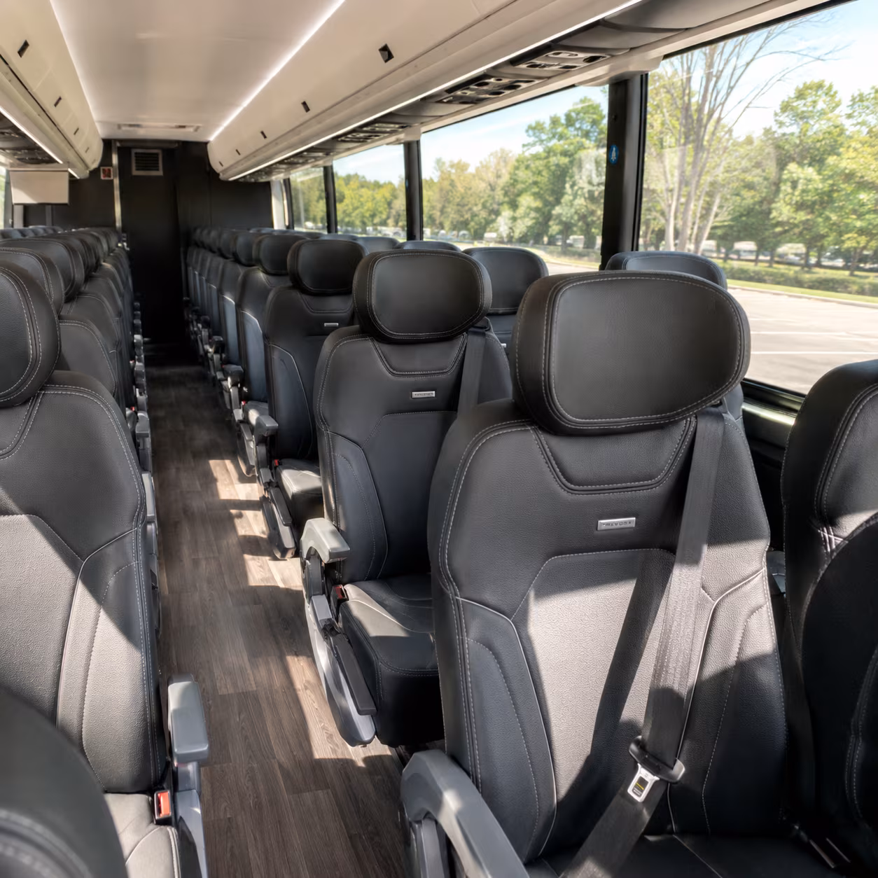suffolk charter bus rental interior